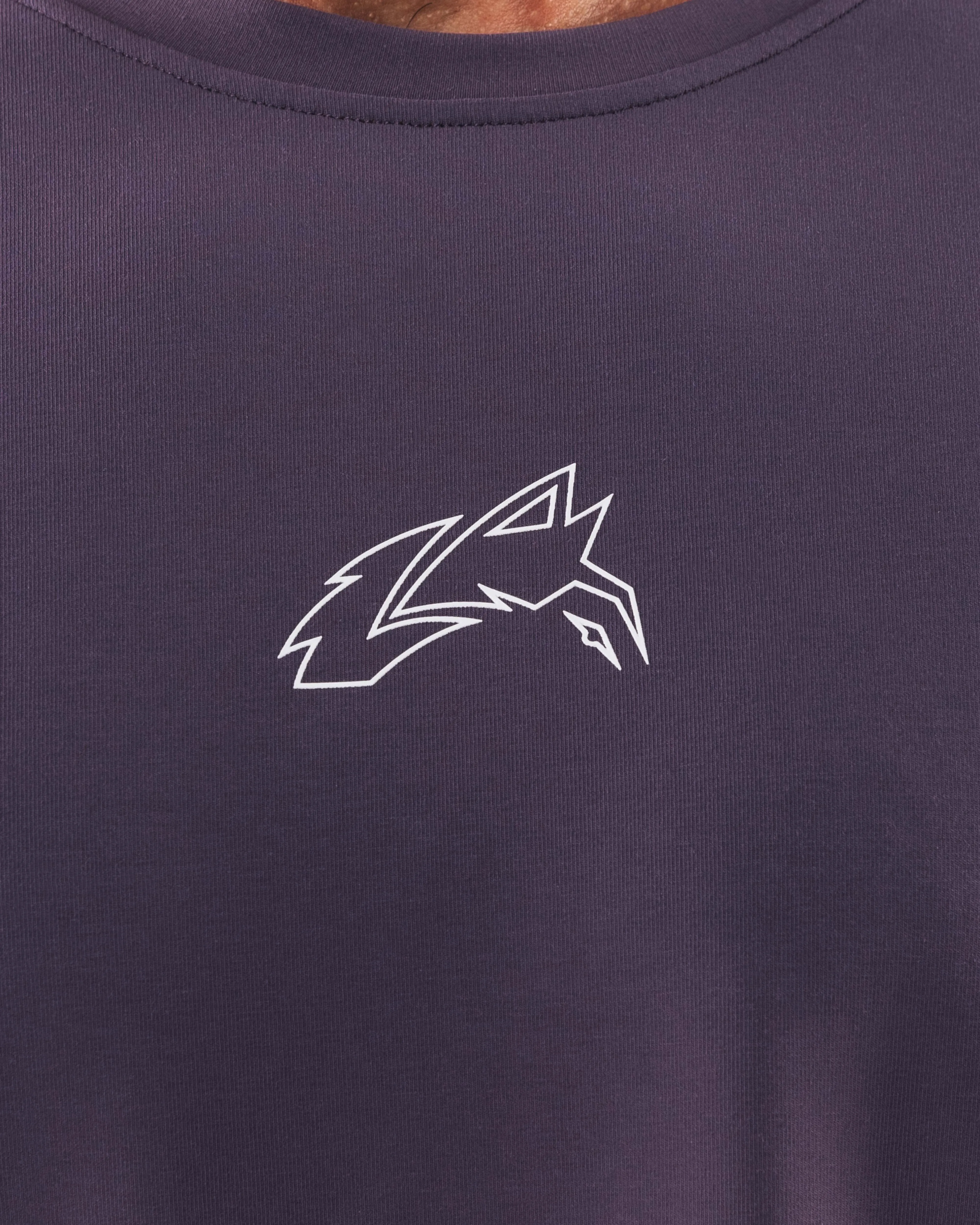 Wolf Head LS Tee - Dusty Rose Gradient